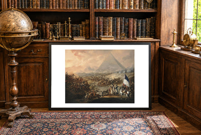 La Bataille des Pyramides 1798-1799 - François-Louis-Joseph Watteau - Napoléon et Campagne d'Égypte - Affiche Peinture Historique