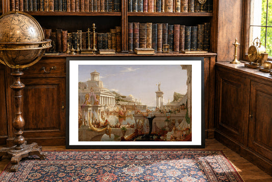 The Course of Empire Consummation Poster - Thomas Cole Classical Empire Wall Art