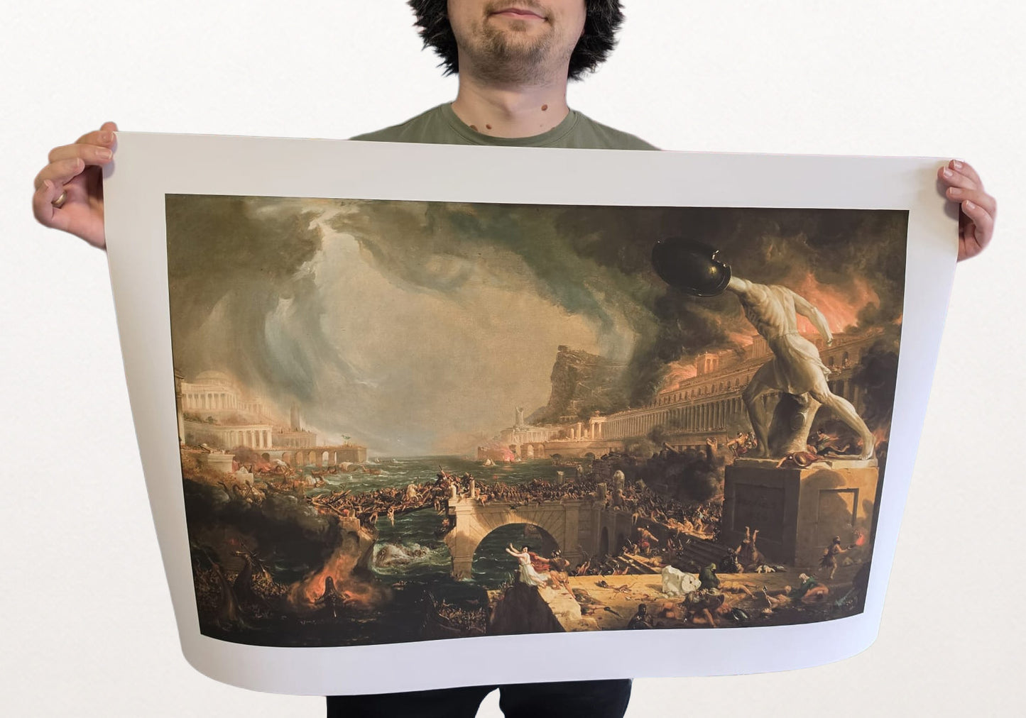 Der Verlauf der Zerstörung des Imperiums Poster - Thomas Cole Romantische Landschaft Wandkunst