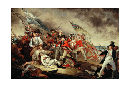 The Death of General Warren at the Battle of Bunker's Hill 1786 - John Trumbull - American Revolution Historical Painting Poster