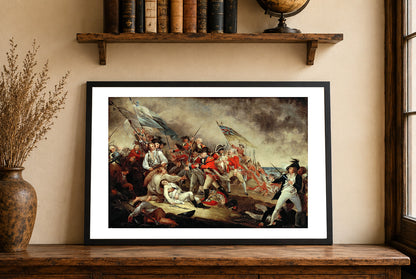The Death of General Warren at the Battle of Bunker's Hill 1786 - John Trumbull - American Revolution Historical Painting Poster