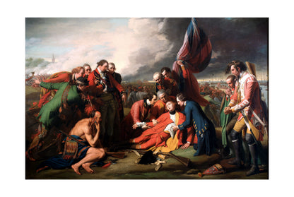 The Death of General Wolfe 1770 - Benjamin West - Seven Years' War Historical Painting Poster