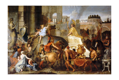 The Entry of Alexander into Babylon 1665 - Charles Le Brun - Alexander the Great Historical Painting Poster