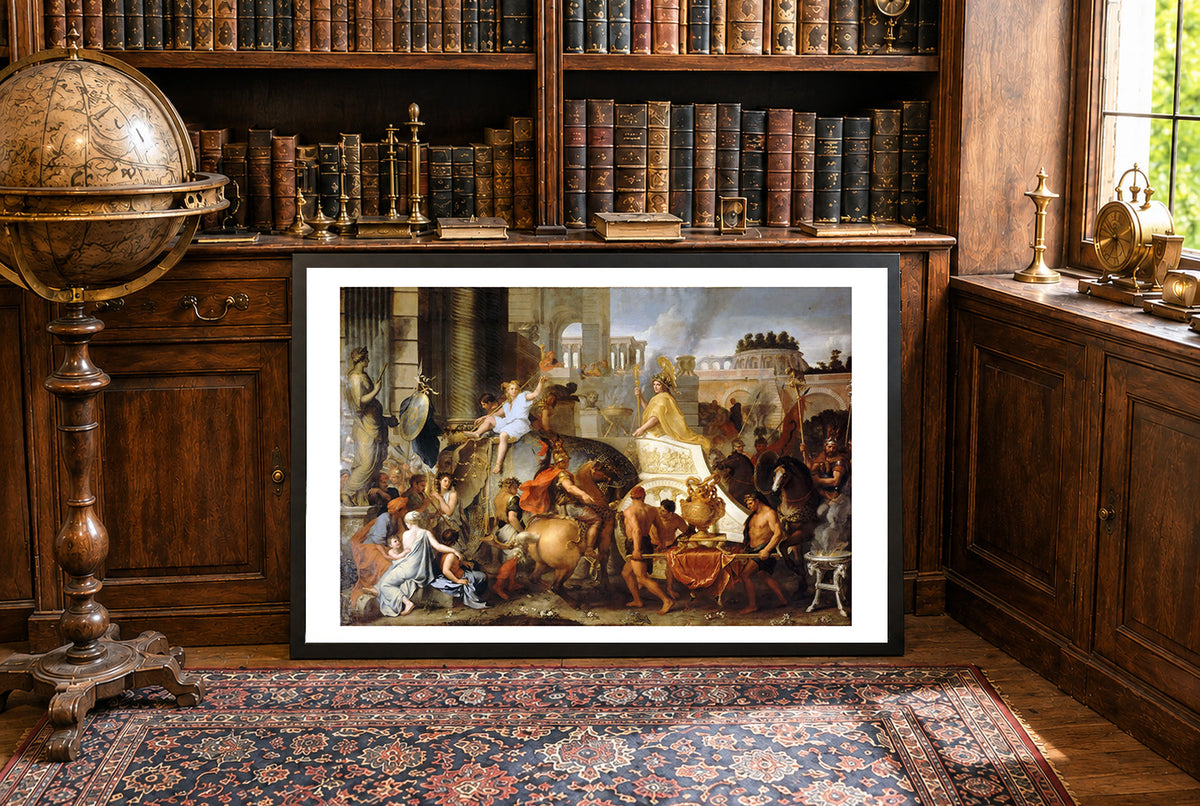 The Entry of Alexander into Babylon 1665 - Charles Le Brun - Alexander the Great Historical Painting Poster