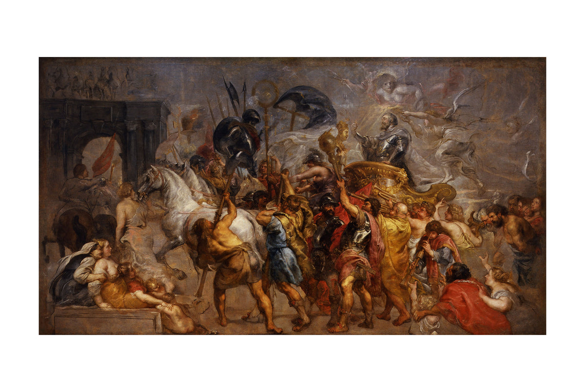 The Entry of Henry IV into Paris 1625 - Peter Paul Rubens - French History Baroque Painting Poster