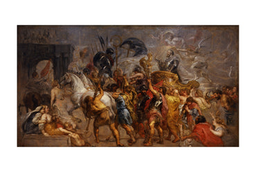 Wjazd Henryka IV do Paryża 1625 - Peter Paul Rubens - Historia Francji - Historyczny Plakat z Obrazem
