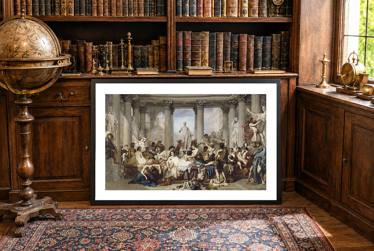 The Romans in Their Decadence 1847 - Thomas Couture - Ancient Roman Empire Historical Painting Poster