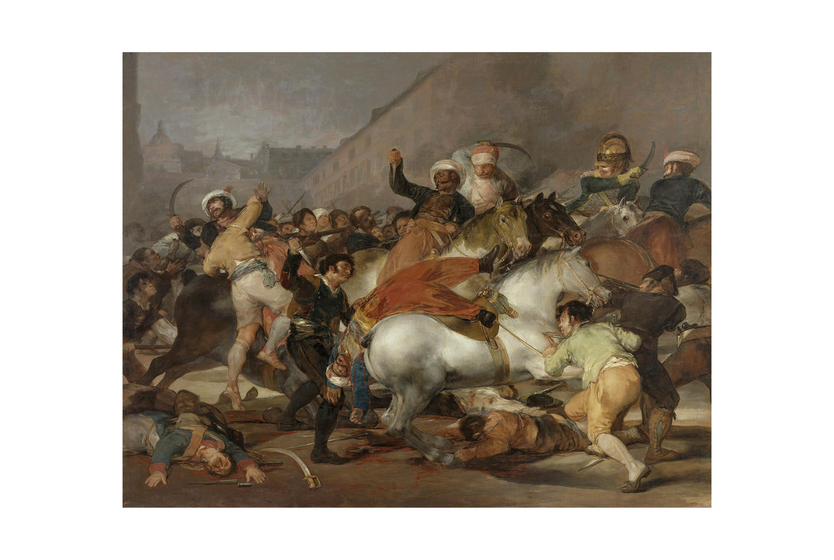Drugi Maja 1808 w Madrycie - Francisco Goya - Powstanie Przeciw Napoleonowi - Historyczny Plakat z Obrazem