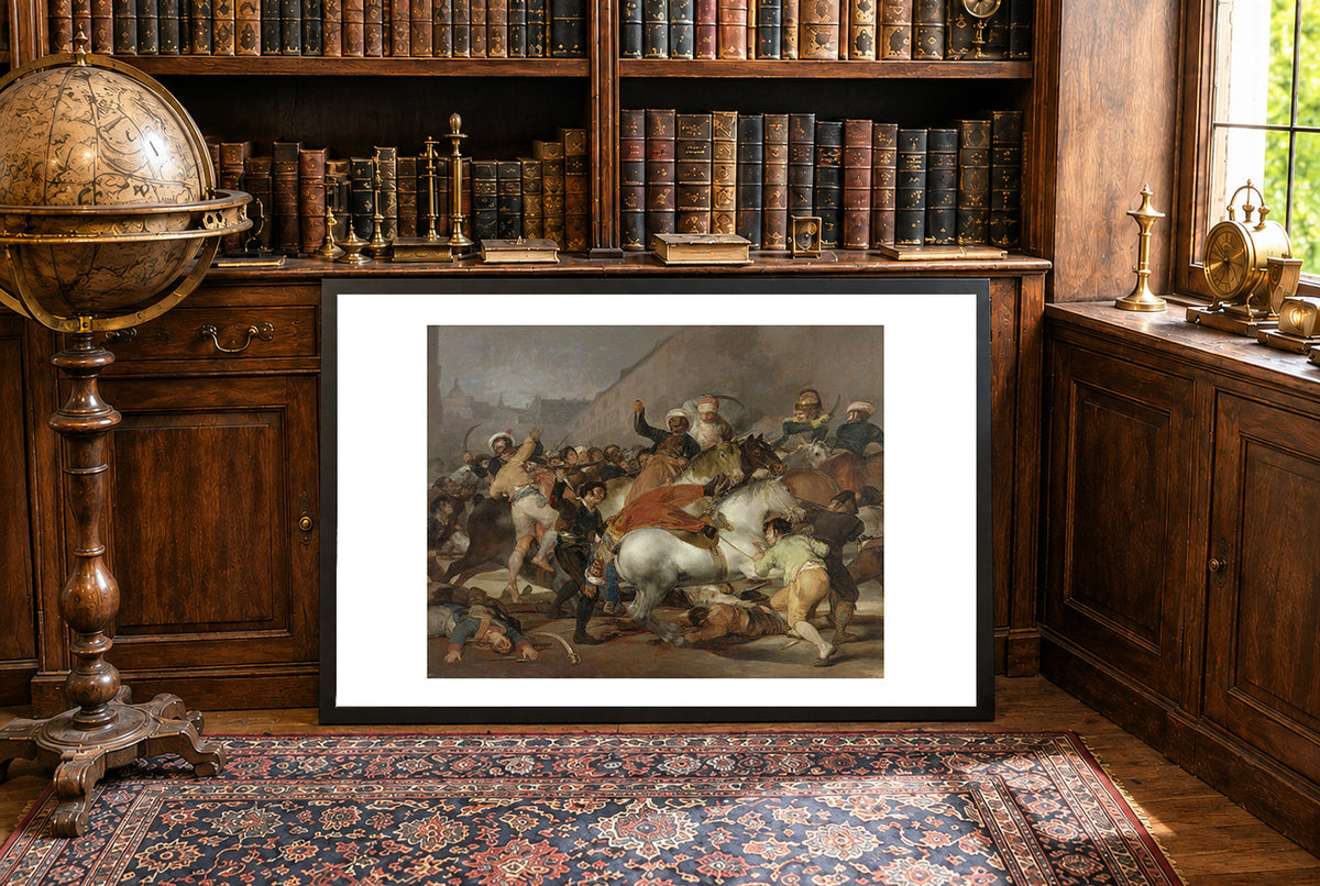 Drugi Maja 1808 w Madrycie - Francisco Goya - Powstanie Przeciw Napoleonowi - Historyczny Plakat z Obrazem
