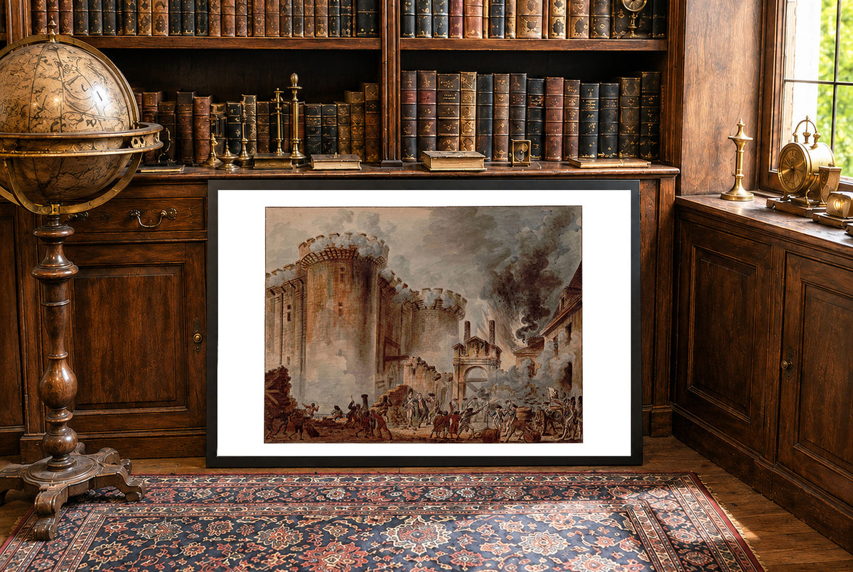 The Taking of the Bastille 1789 - Jean-Pierre Houël - French Revolution Historical Painting Poster