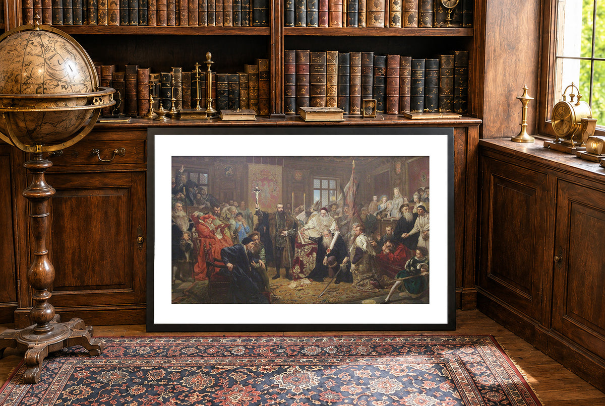 The Union of Lublin 1869 - Jan Matejko - Polish-Lithuanian Commonwealth Historical Painting Poster