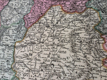 Vintage Karte von Iberien 1740 - Historische Wandkunst von Spanien und Portugal