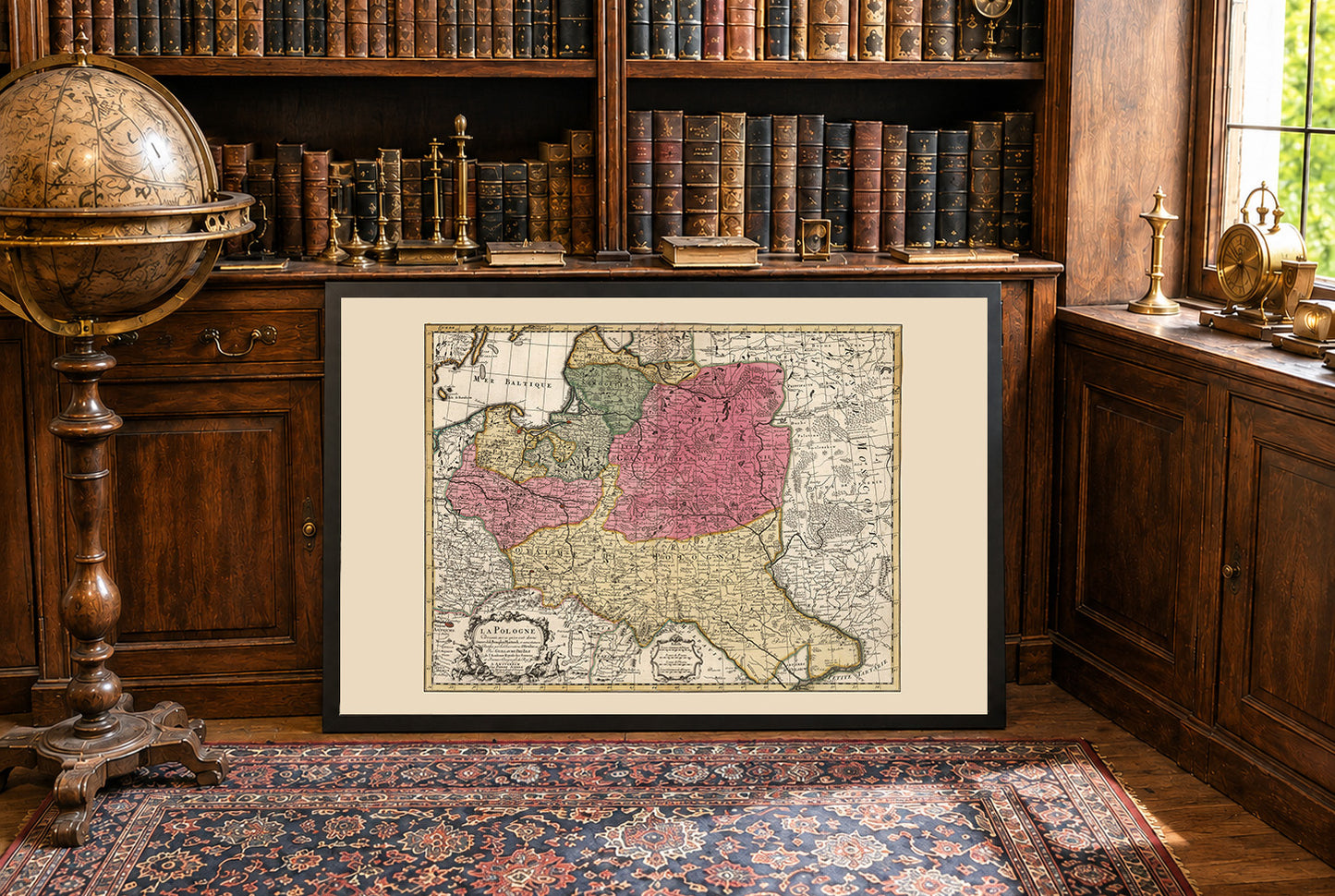 Vintage Polish-Lithuanian Commonwealth Map 1740
