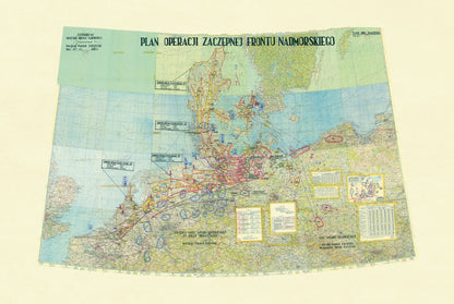Warsaw Pact Offensive Plan Map Poster (1970) - Secret Cold War Military Wall Art