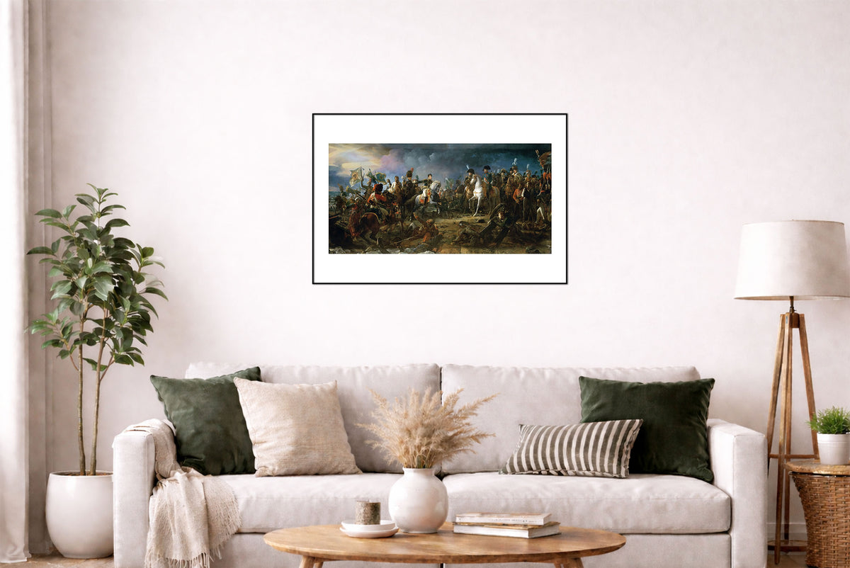 La Bataille d'Austerlitz 1810 - François Gérard - Napoléon Bonaparte et Guerres Napoléoniennes - Affiche Peinture Historique