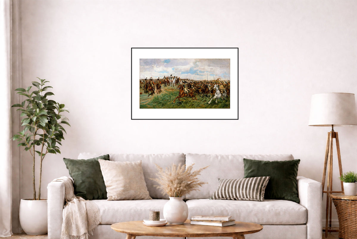 1807, Friedland - Ernest Meissonier - Napoléon Bonaparte et Guerres Napoléoniennes - Affiche Peinture Historique