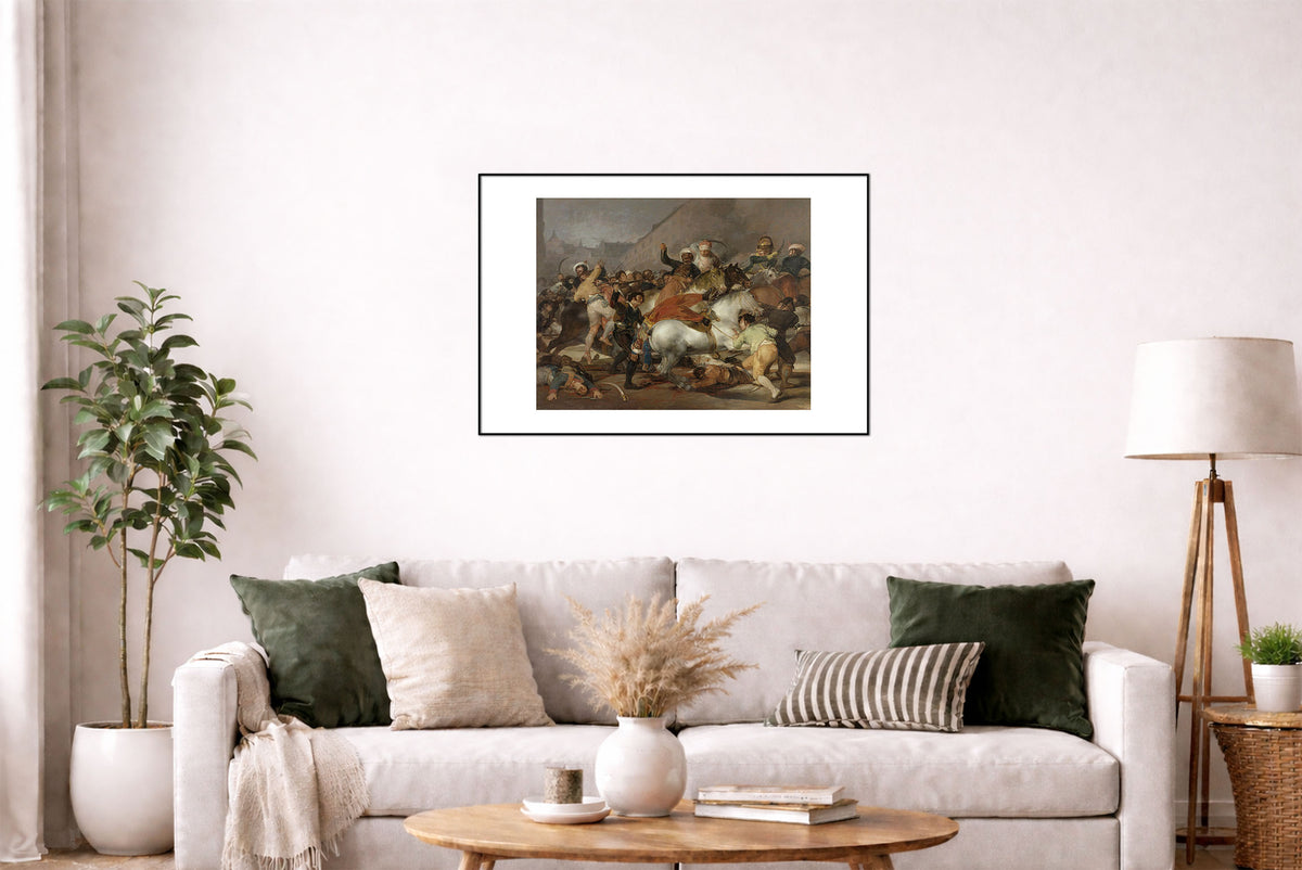 Drugi Maja 1808 w Madrycie - Francisco Goya - Powstanie Przeciw Napoleonowi - Historyczny Plakat z Obrazem