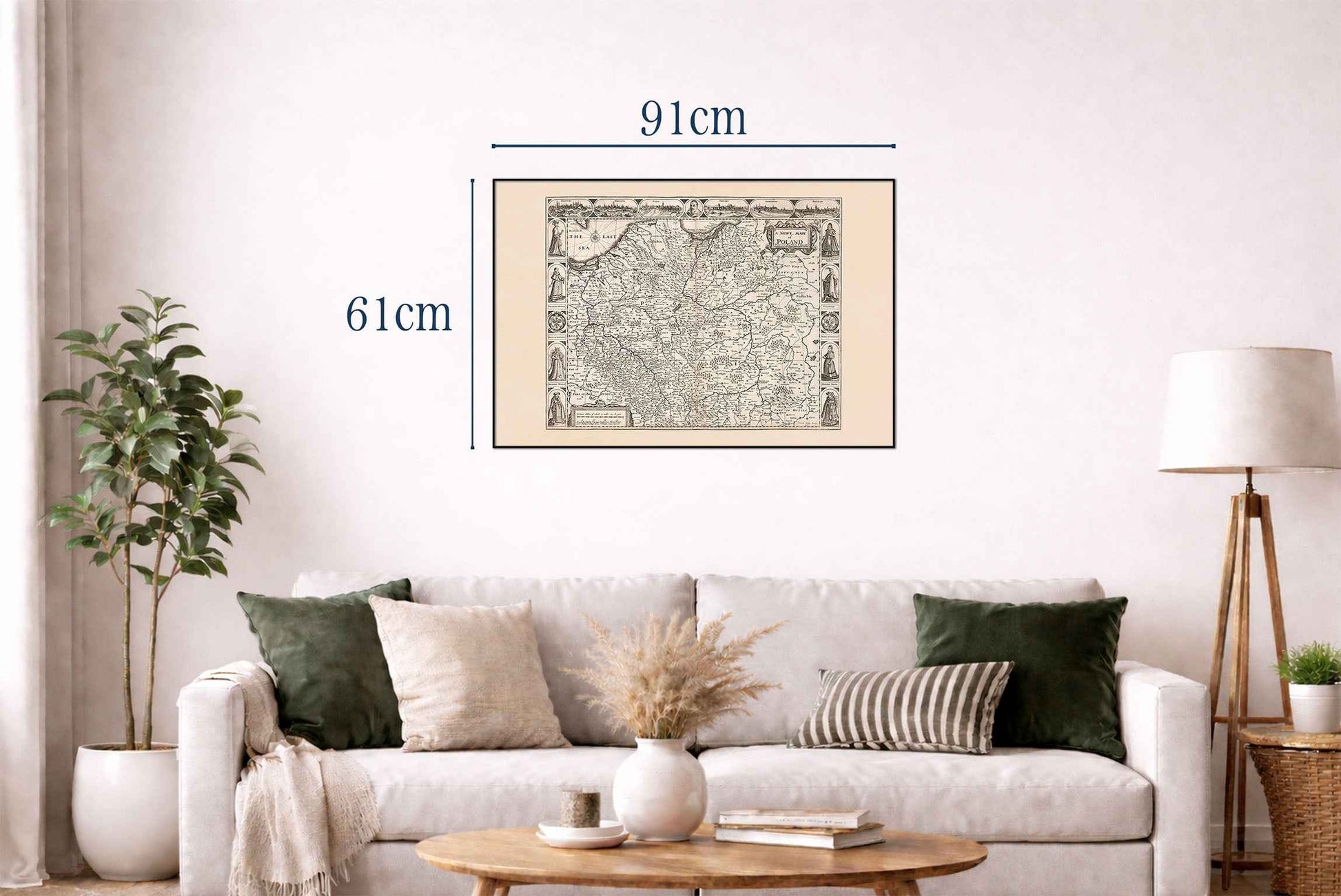 Poland Map Poster (1676) - Historic Map of the Polish-Lithuanian Commonwealth (Copy)