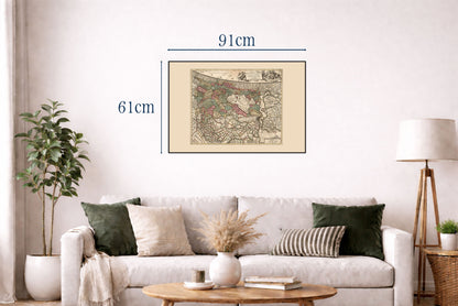 Amsterdam in 1740 - Historical Map of the Dutch Republic’s Trade Capital