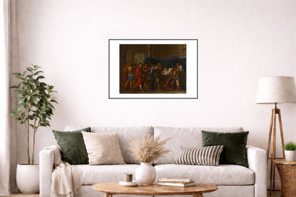 La Mort de Germanicus 1627 - Nicolas Poussin - Empire Romain - Affiche Peinture Historique