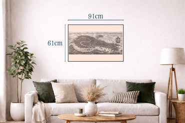 1688 Venice Map Poster - Panoramic City Plan with Grand Canal and Lagoon Detail - Strategy Maps