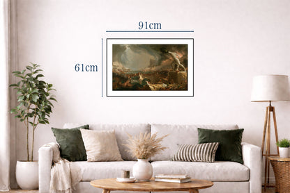 The Course of Empire Destruction Poster - Thomas Cole Romantic Landscape Wall Art