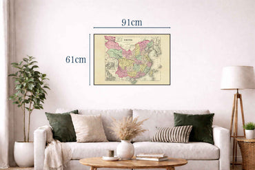 1856 China Cartography Print - Vintage Map with Provincial Divisions and Atlas Detail - Strategy Maps