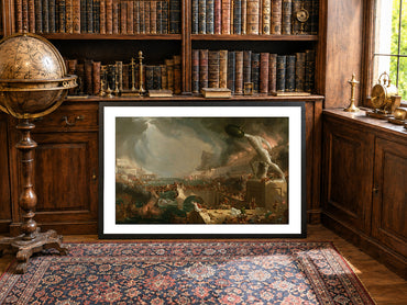 The Course of Empire Destruction Poster - Thomas Cole Romantic Landscape Wall Art