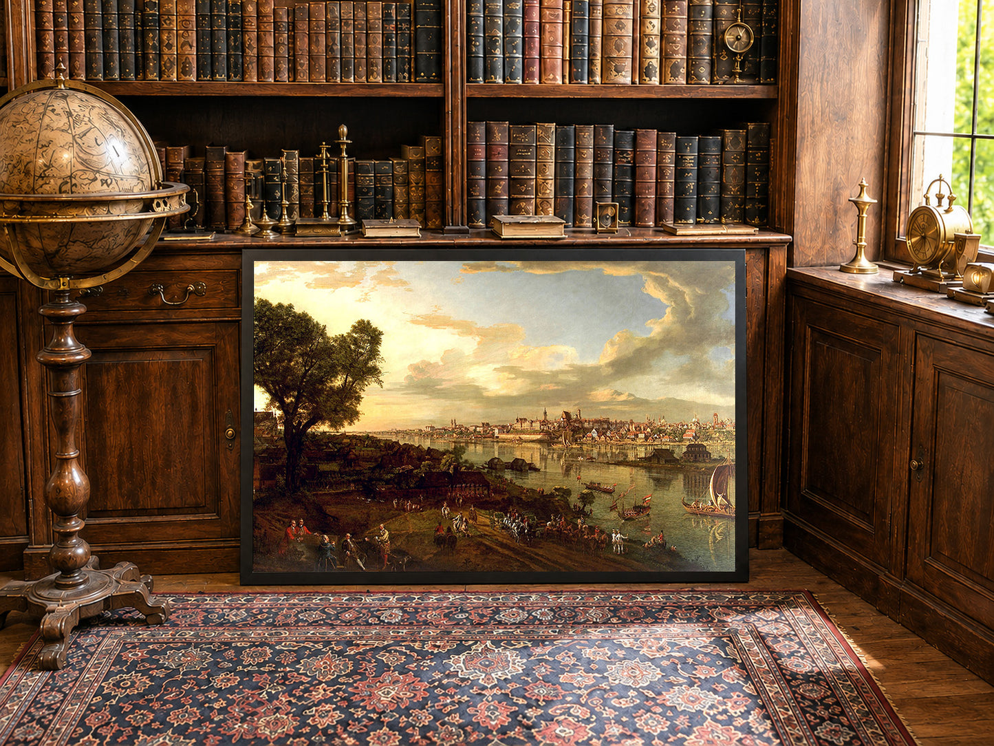 Bellotto View of Warsaw from Praga Poster - Vintage Warsaw Cityscape Wall Art