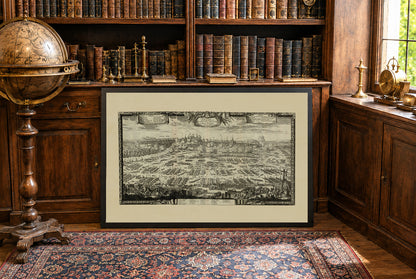 Plakat Oblężenie Krakowa (1655) - Panorama Potopu Szwedzkiego autorstwa Erika Dahlbergha