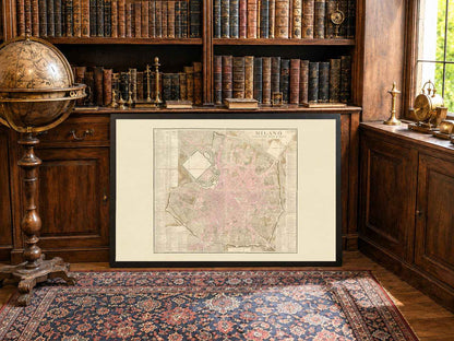 Napoleonic Milan City Map Poster (1807) - Historic Plan of the Kingdom of Italy Capital (Copy)