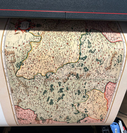 1623 Polonia Et Silesia Map - Vintage Atlas Map of Poland & Silesia,