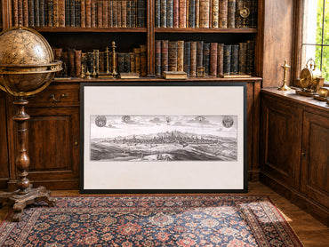 Prague City Poster (1650) - Vintage Prague Engraving Wall Art